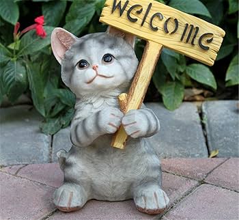 Amazon.co.jp: ネコの置物 ラブリーキャット かわいい ネコ